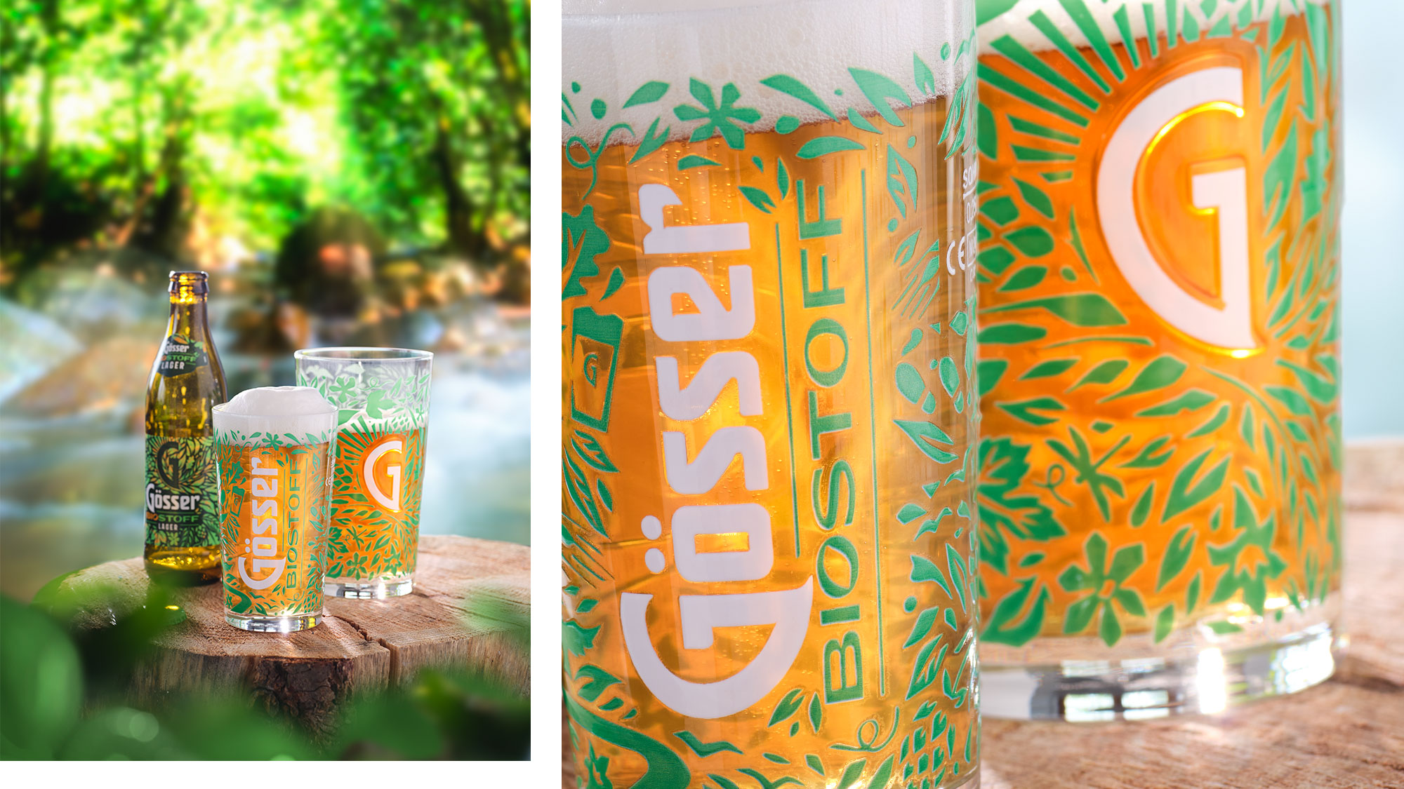 Gösser Exklusiv Glas von Sahm - Biostoff im stylischen Exklusiv-Glas